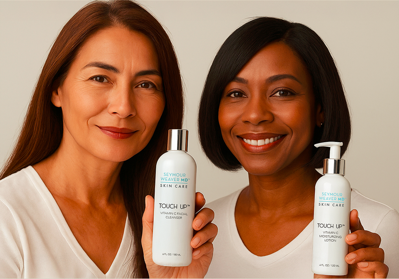 TOUCH UP “Purify & Protect” 2-Step System; Your Complete Vitamin C Skincare Routine in One Simple Kit